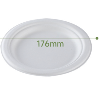 Disc disposable lunch box, sugarcane pulp biodegradable plate, can sing cake, light food, thick salad, takeaway plate