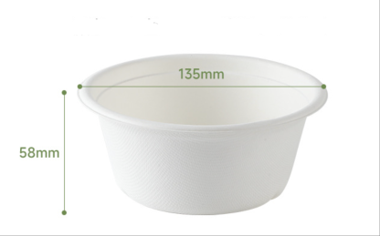Disposable rice bowl, meal box, sugarcane pulp, biodegradable straight tube bowl, noodle bowl, soup bowl, salad, fruit bowl, biodegradable and thickened
